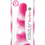 Colours Pleasures Yum Yum Silicone Dildo - Pink/White - 7in