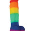 Colours Pride Edition Silicone Dildo - Multicolor/Rainbow - 5in