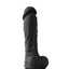 Coloursoft Silicone Dildo - Black - 8in