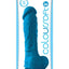 Coloursoft Silicone Dildo - Blue - 8in