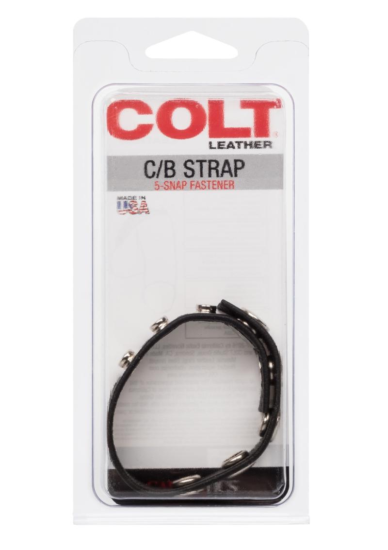 Colt Leather C/B Strap Adjustable 5 Snap Cock Ring