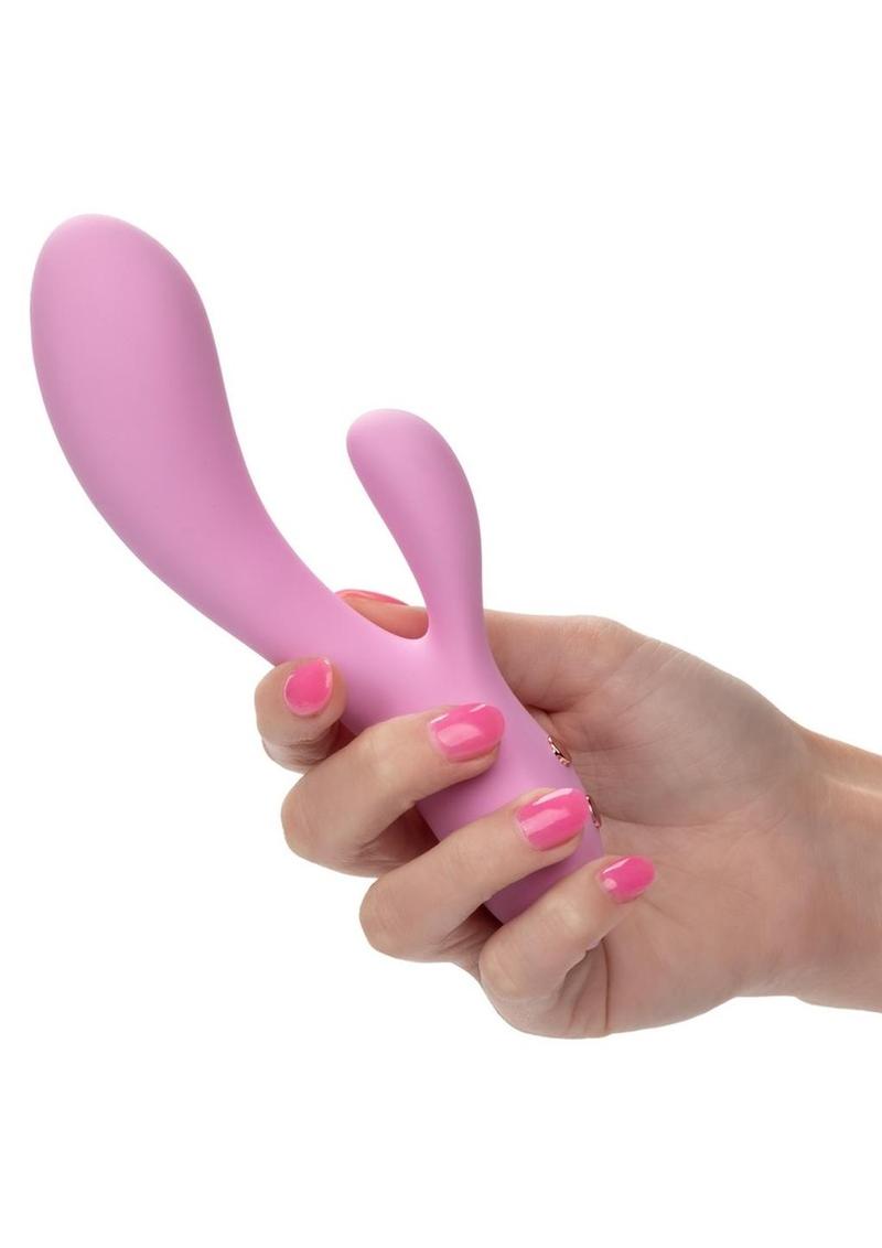 Contour Zoie Rechargeable Silicone Rabbit Vibrator - Pink