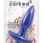 Corked 2 Silicone Anal Plug - Blue - Medium