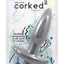 Corked 2 Silicone Anal Plug - Charcoal/Grey - Medium