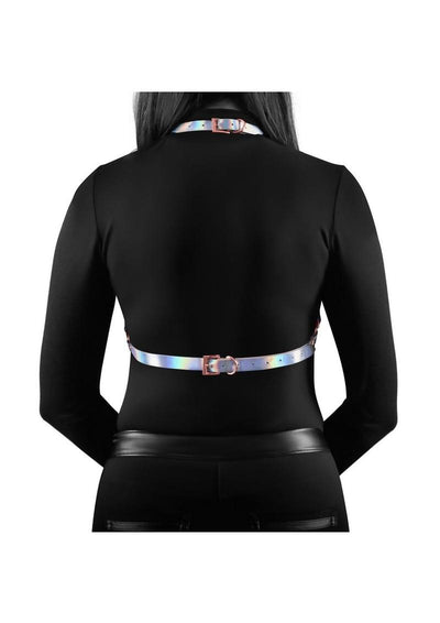 Cosmo Harness Crave Chest Harness - Multicolor/Rainbow - Medium/Small