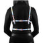 Cosmo Harness Risque Chest Harness - Multicolor/Rainbow - Large/XLarge