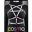 Cosmo Harness Risque Chest Harness - Multicolor/Rainbow - Large/XLarge