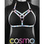 Cosmo Harness Vamp Chest Harness - Multicolor/Rainbow - Large/XLarge