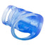 Couples Pleasure Cage Vibrating Cock Ring - Blue