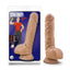 Loverboy Your Personal Trainer Dildo with Balls - Brown/Caramel - 9in