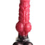 Creature Cocks Cujo Canine Silicone Dildo - Black/Red - Large