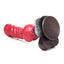 Creature Cocks Cujo Canine Silicone Dildo - Black/Red - XLarge