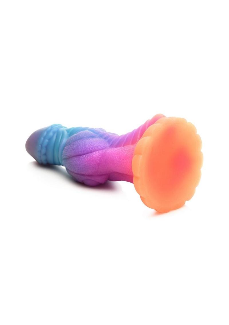 Creature Cocks Galatic Cock Alien Creature Glow In The Dark Silicone Dildo