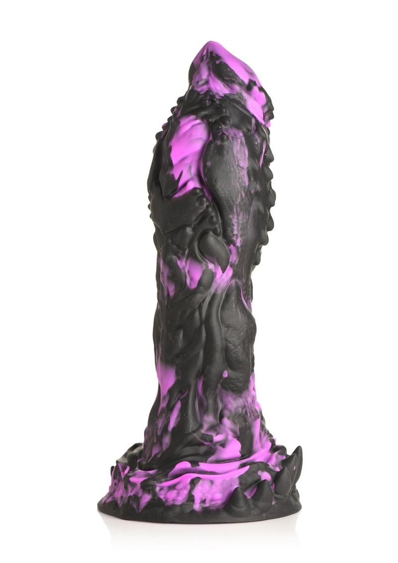 Creature Cocks Grim Silicone Dildo - Black/Purple