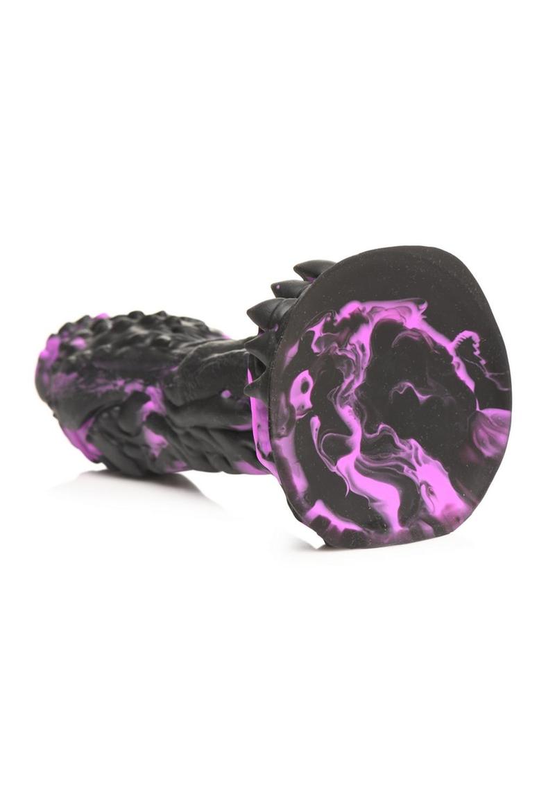 Creature Cocks Grim Silicone Dildo - Black/Purple