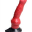 Creature Cocks Hell-Hound Canine Penis Silicone Dildo - Black/Red - 7.5in