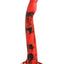 Creature Cocks King Cobra Long Silicone Dildo - Black/Red - XLarge - 18in