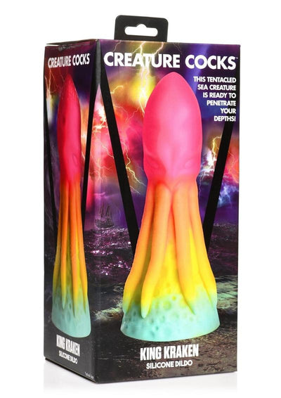 Creature Cocks King Kraken Silicone Dildo - Multicolor