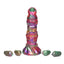 Creature Cocks Larva Silicone Ovipositor Dildo with Eggs - Multicolor