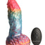 Creature Cocks Phoenix Vibrating Rechargeable Silicone Dildo - Multicolor/Rainbow