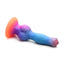 Creature Cocks Space Cock Glow In The Dark Silicone Alien Dildo - Blue/Glow In The Dark/Orange/Purple