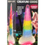 Creature Cocks Uni-Glow Glow In The Dark Silicone Dildo - Glow In The Dark/Multicolor/Rainbow