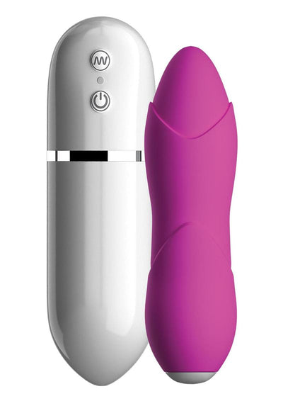 Crush Blossom Wired Remote Control Silicone Textured Bullet Waterproof - Pink