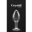 Crystal Desires Rainbow Gem Glass Anal Plugs