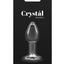 Crystal Desires Rainbow Gem Glass Anal Plugs