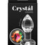 Crystal Desires Rainbow Gem Glass Anal Plugs - Multicolor - Small