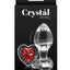 Crystal Desires Red Heart Glass Anal Plugs