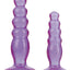 Crystal Jellies Anal Delight Trainer - Purple - Large/Small - 2 Piece Kit