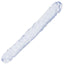 Crystal Jellies Jr. Double Dildo - Clear - 12in