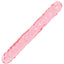 Crystal Jellies Jr. Double Dildo - Pink - 12in