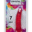 Crystal Jellies Thin Dildo - Clear/Pink - 7in