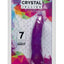 Crystal Jellies Thin Dildo - Purple - 7in