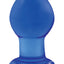 Crystal Premium Glass Butt Plug - Blue - Small