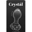 Crystal Premium Glass Flower Probe - Black