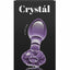 Crystal Premium Glass Flower Probe - Purple