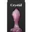 Crystal Premium Glass Heart Probe - Pink