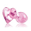 Crystal Premium Glass Heart Probe - Pink