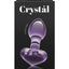 Crystal Premium Glass Heart Probe - Purple