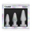 Crystal Premium Glass Trainer Kit Butt Plug - Clear - Set