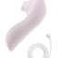 Delice Fleus Air Pulsing Vibe Rechargeable Silicone Clitoral Vibrator - Barely