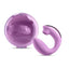 Desire Euphoria Dual End Vibrator with Air Pulse Clitoral Stimulation - Magenta/Purple