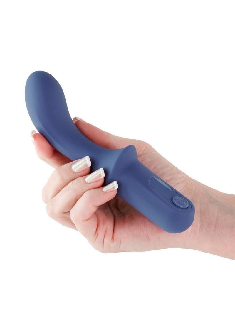 Desire Fortuna Rechargeable Silicone G-Spot Vibrator - Blue