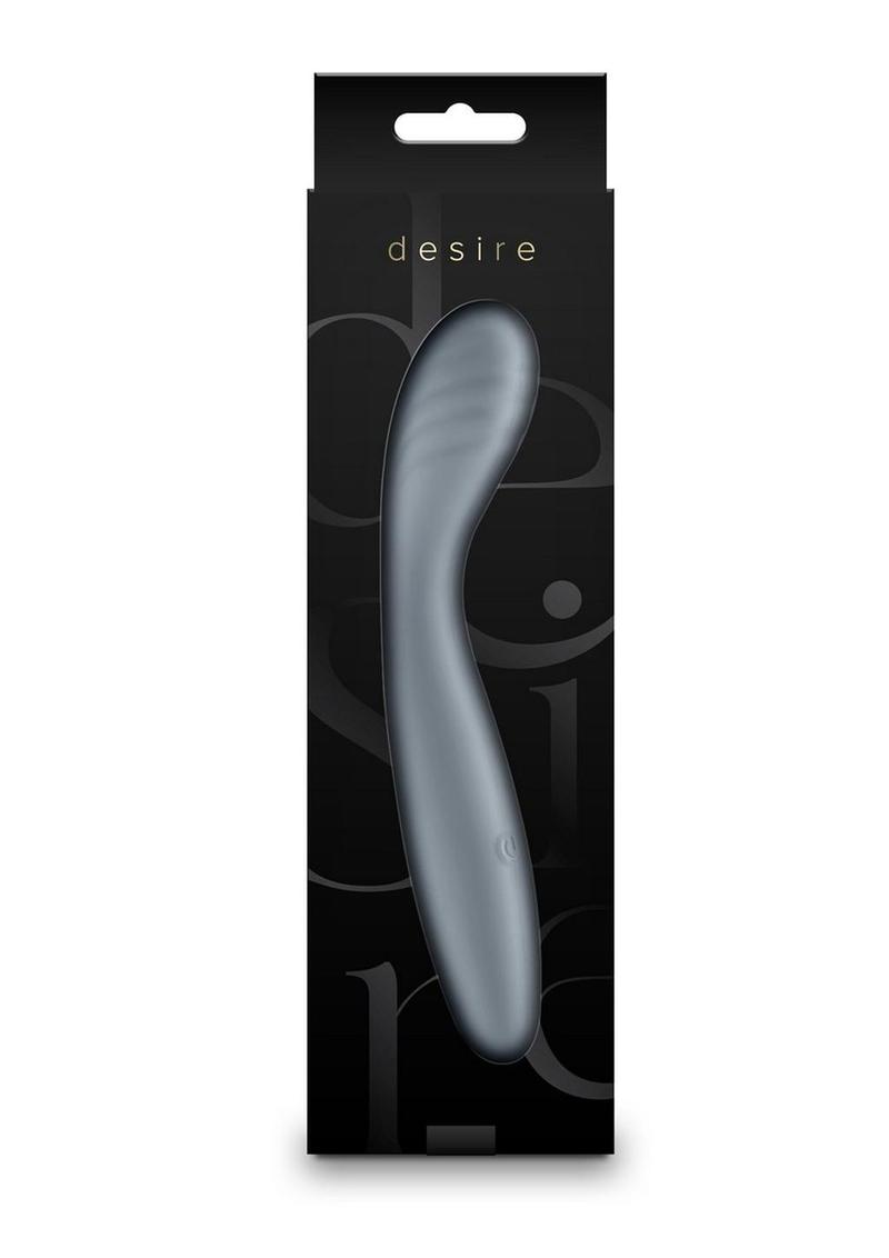 Desire Sonata Rechargeable Silicone G-Spot Vibrator - Gray/Grey