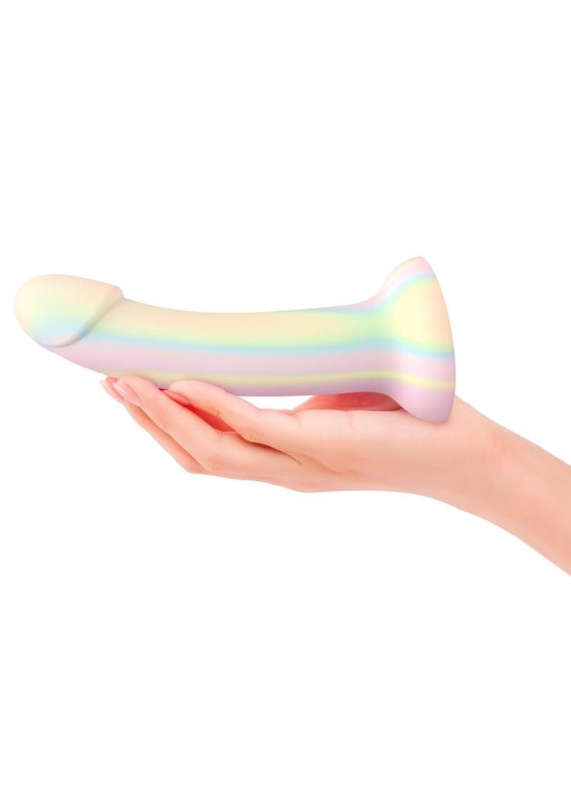 Dildolls Fantasia Silicone Dildo - Glow In The Dark/Multicolor