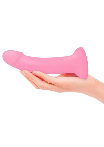 Dildolls Glitzy Silicone Dildo - Pink