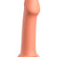 Dillio Platinum Big Hero Silicone Dildo - Orange - 6in